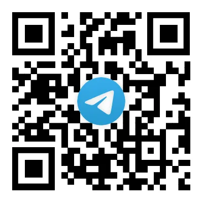 Customer support and after-sales service via Telegram QR code, with customization options available.